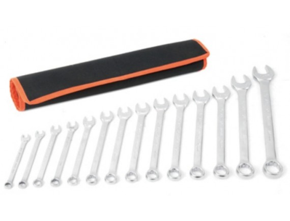 #370534 ประแจแหวนข้างปากตาย 14ตัวชุด (มิล) TACTIX